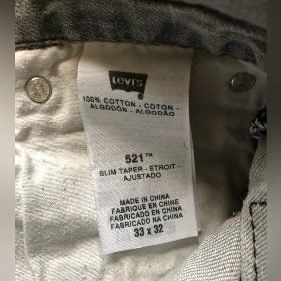 Levi’s 521 jeans 33x32 - Picture 5 of 5